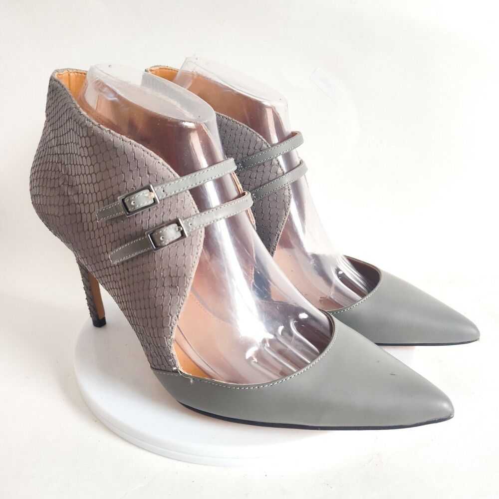 Nine West Gray Textured Heels